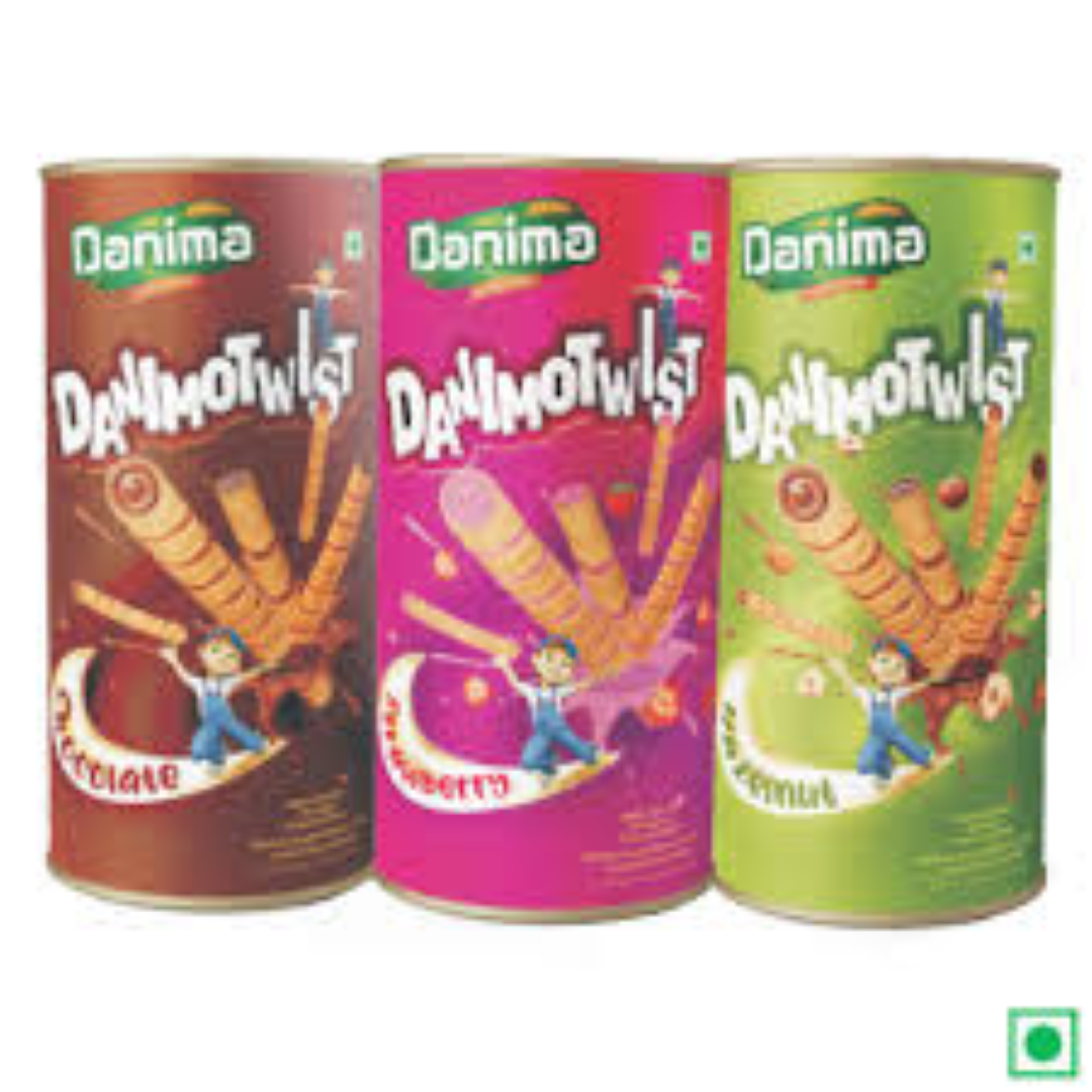 DANIMA WAFER ROLL STRAWBERRY 200GM